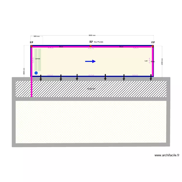 Christophe xl. Plan de 3  et 67 m²