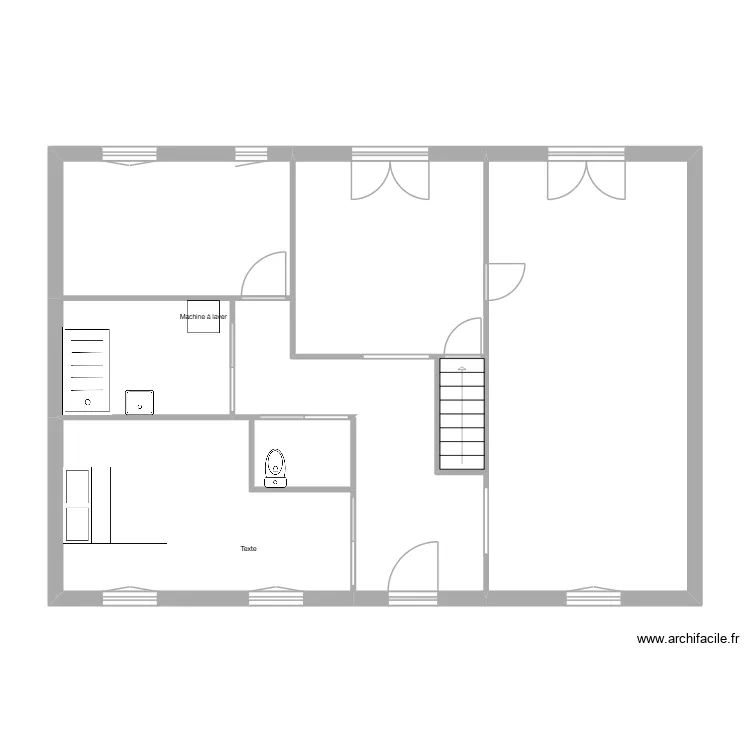 rivoal projet&eacute; 1. Plan de 8  et 86 m²