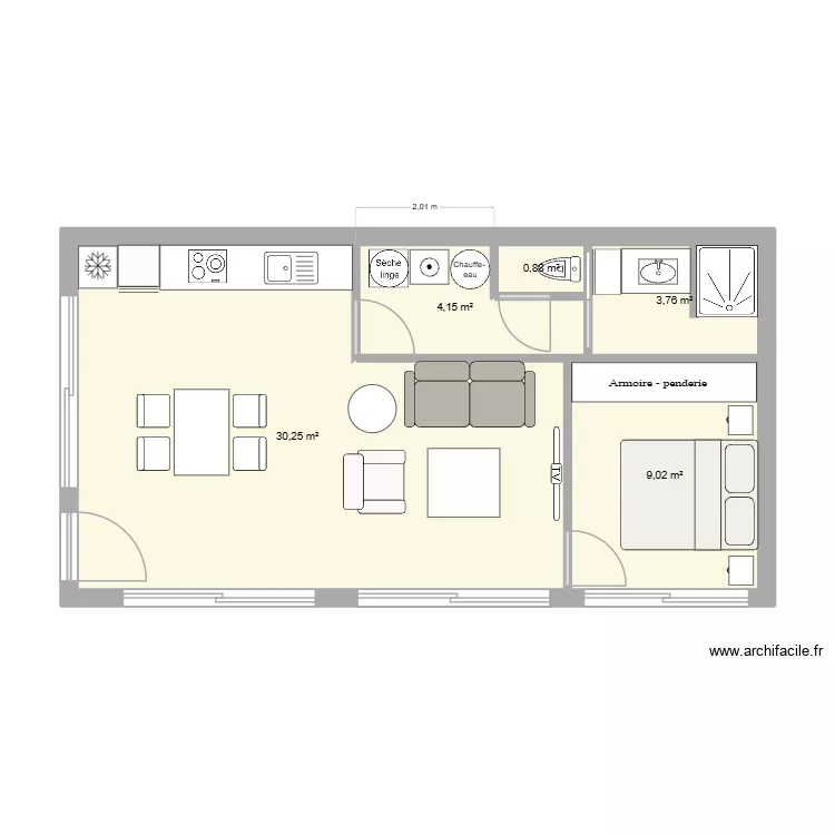 2e jet. Plan de 5 et 48 m² 2e jet. Plan de 5 et 48 m²