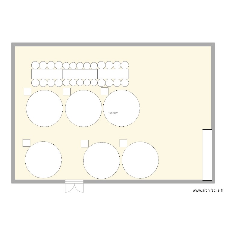 Mariage3. Plan de 1 pièce et 155 m2