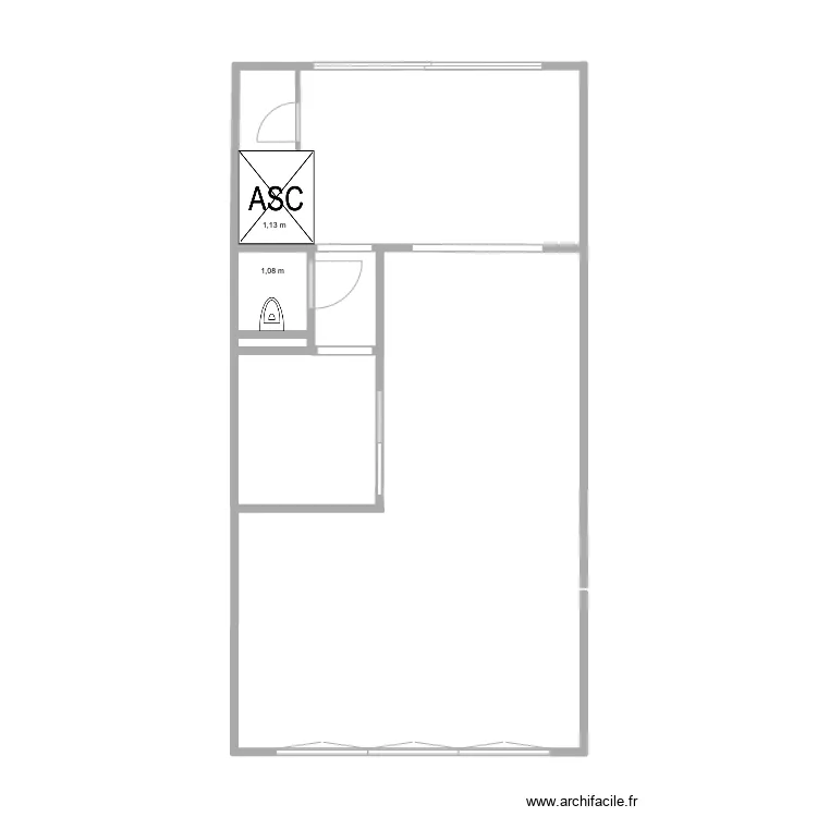 MJ 1er ( uniquement les murs). Plan de 