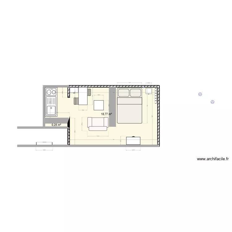 studio v2. Plan de 2 et 19 m² studio v2. Plan de 2 et 19 m²