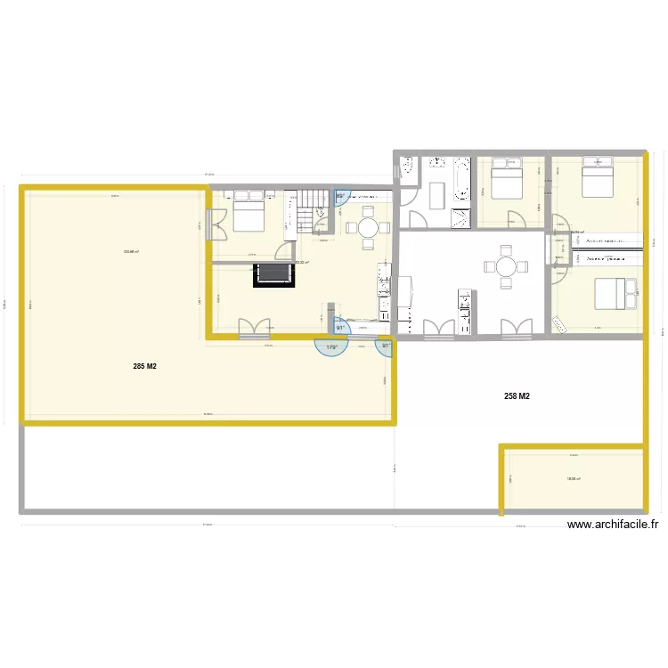MCD 2. Plan de 5 Pièces et 238 m² MCD 2. Plan de 5 Pièces et 238 m²