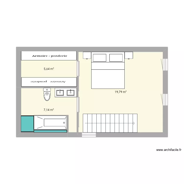 PLAN final etage. Plan de 3 et 33 m² PLAN final etage. Plan de 3 et 33 m²