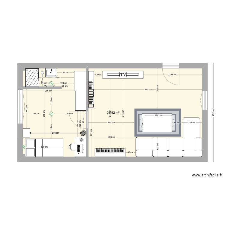 Extension Bonnet/Auvrai. Plan de 0 pièce et 0 m2