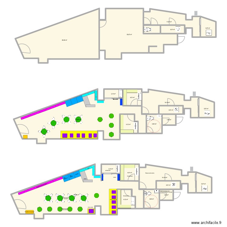 K-FUN 2. Plan de 23 pièces et 270 m2