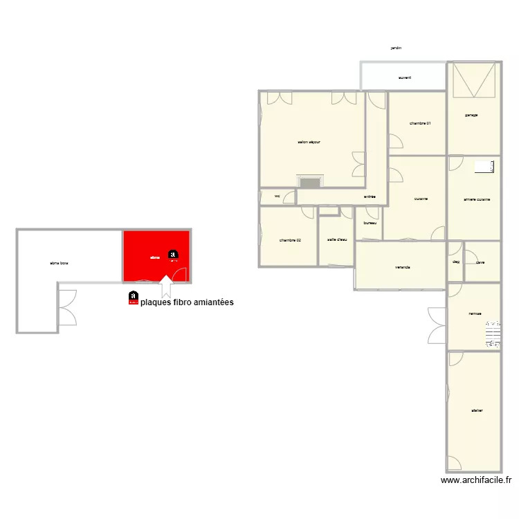 MOINARD ass. Plan de 18  et 222 m²
