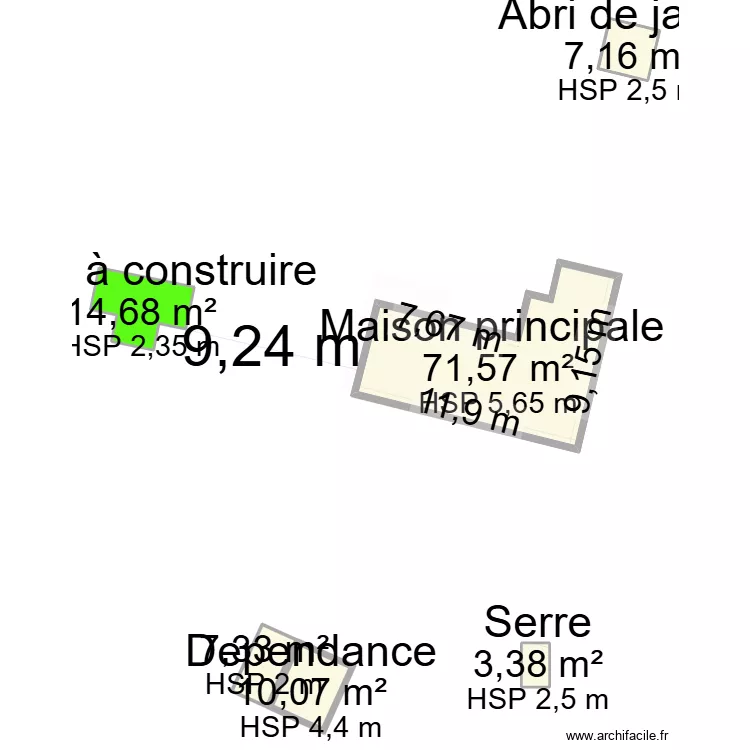 plan de masse 1.3. Plan de 