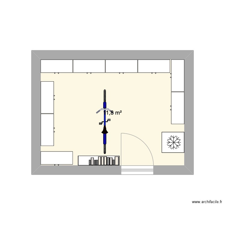 Basement. Plan de 1 pièce et 12 m2