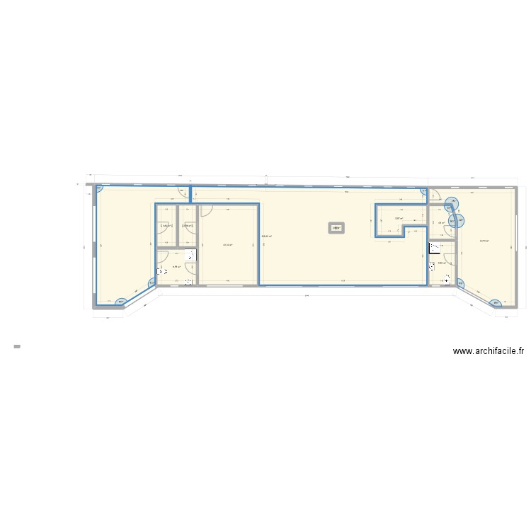 pour location  2 maison version 5. Plan de 10 pièces et 194 m2