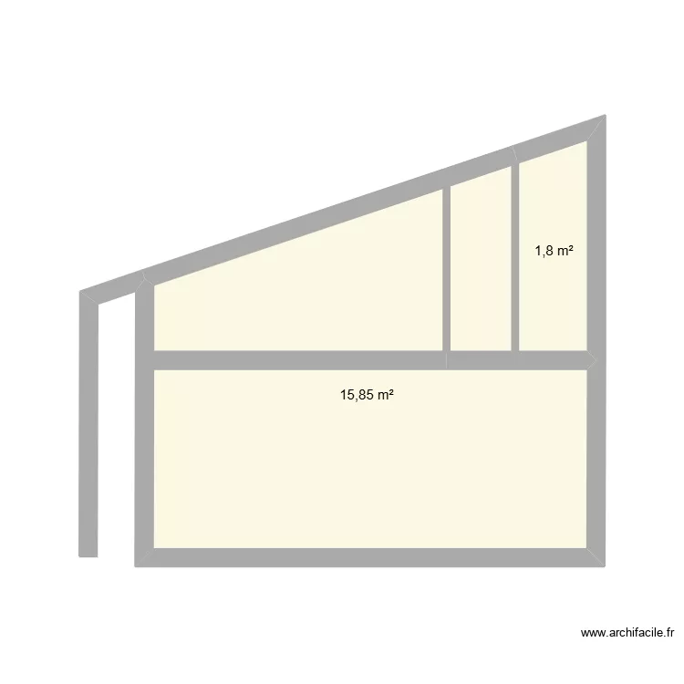 cacul pente toit. Plan de 2 et 18 m² cacul pente toit. Plan de 2 et 18 m²