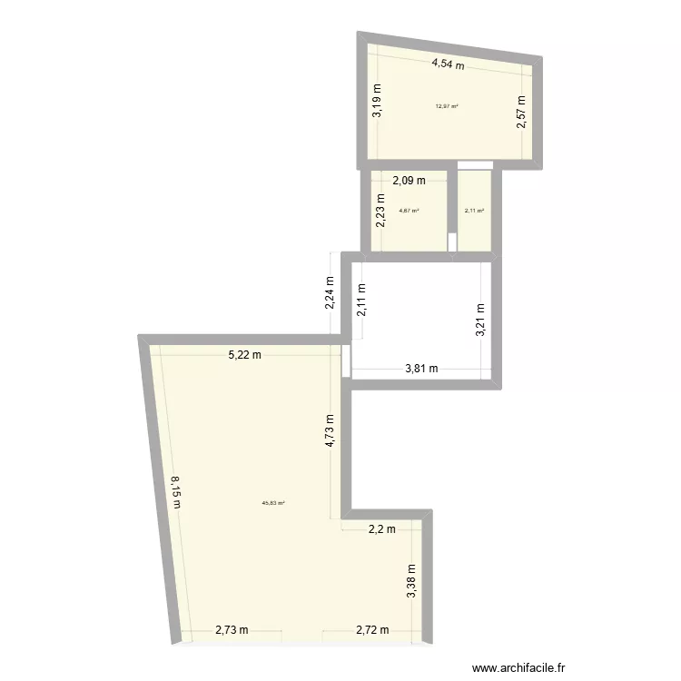 victor hugo. Plan de 4 Pièces et 66 m² victor hugo. Plan de 4 Pièces et 66 m²
