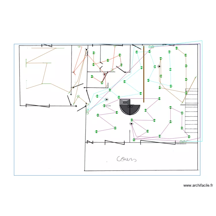 lumi&egrave;re bas. Plan de 