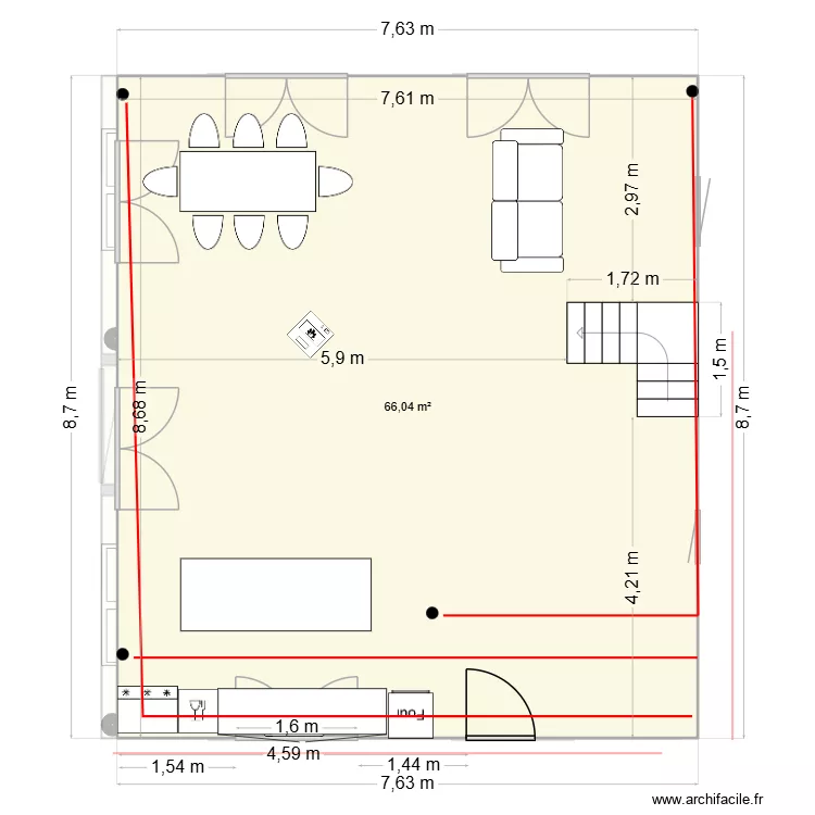 rdc 1 vmc. Plan de 13 et 212 m² rdc 1 vmc. Plan de 13 et 212 m²