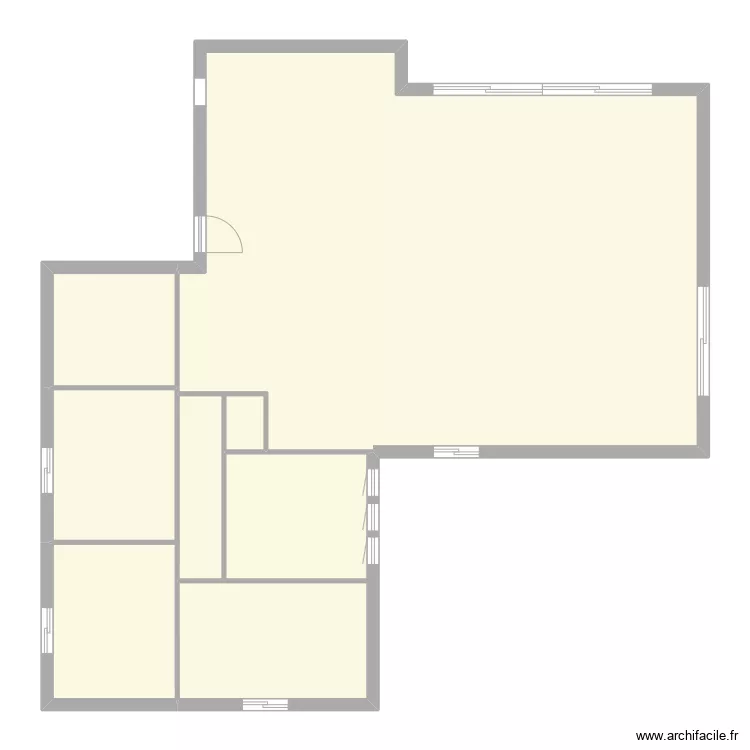 COURSIERES VERGER &eacute;tat initial. Plan de 