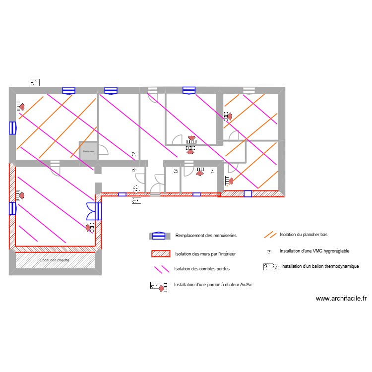 Plan scé 1 étape 2 et scé 2 ROUBINET. Plan de 0 pièce et 0 m2 Plan scé 1 étape 2 et scé 2 ROUBINET. Plan de 0 pièce et 0 m2