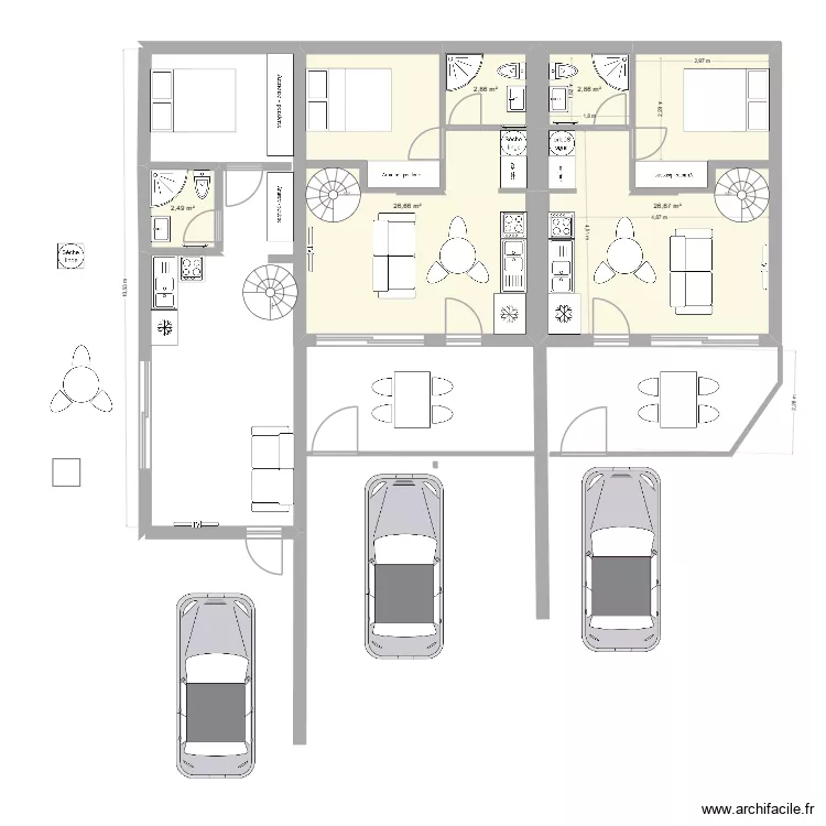 Forge version 6. Plan de 5 et 62 m² Forge version 6. Plan de 5 et 62 m²