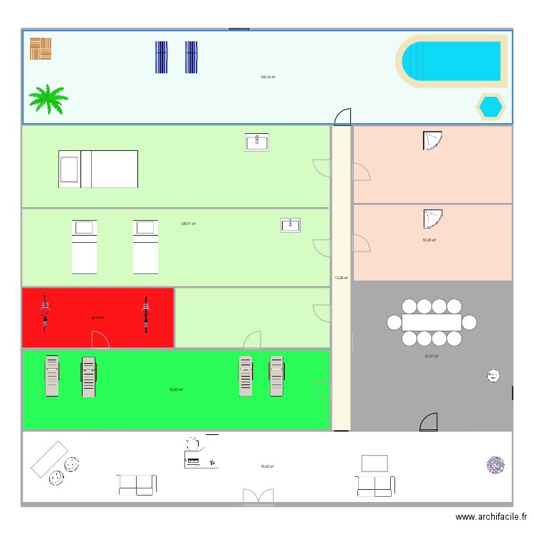 FINALEXAM3. Plan de 8 pièces et 499 m2