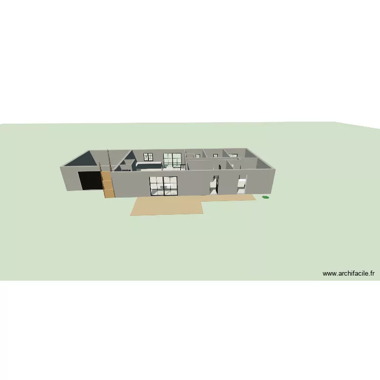maison entrée côté. Plan de 10 Pièces et 139 m² maison entrée côté. Plan de 10 Pièces et 139 m²