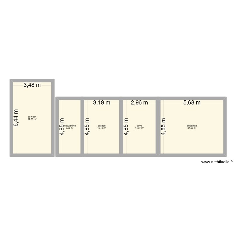 Maison Julie 2. Plan de 5 pièces et 89 m2