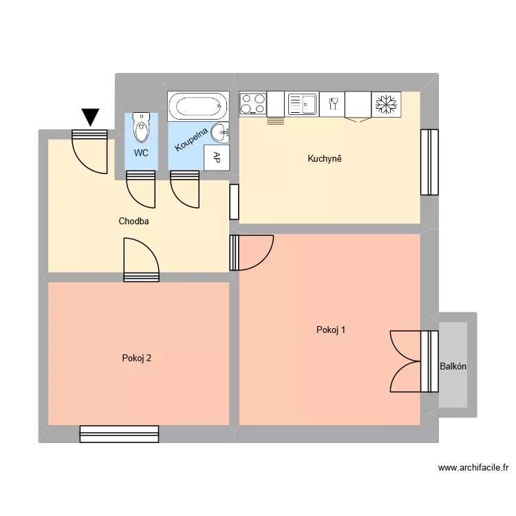 Opletalova 801, byt 16. Plan de 12 et 182 m² Opletalova 801, byt 16. Plan de 12 et 182 m²