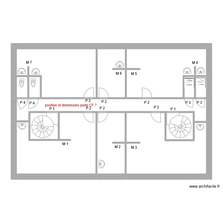 Ecosite accueil 2ème étage mesures. Plan de 13 et 116 m² Ecosite accueil 2ème étage mesures. Plan de 13 et 116 m²