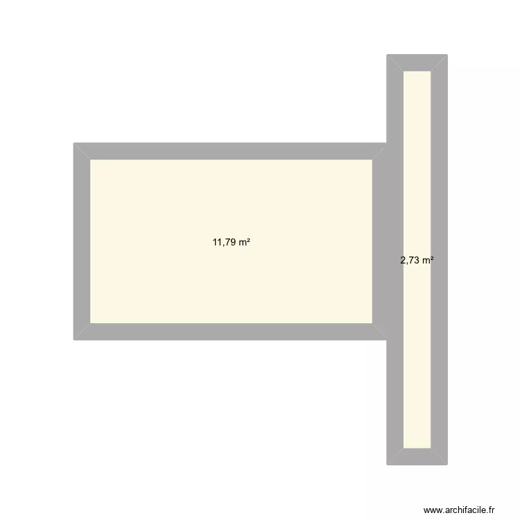 Victor. Plan de 2  et 15 m²