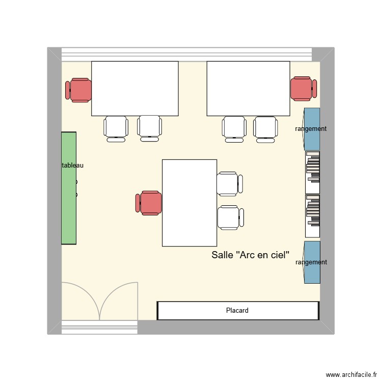 PLAN ARC EN CIEL. Plan de 1 pièce et 23 m2
