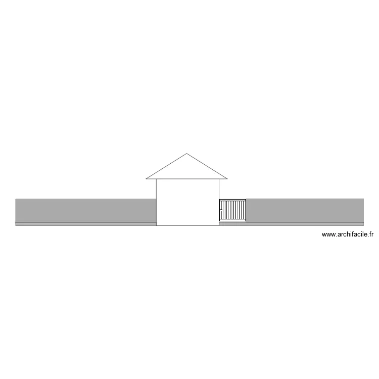 Am&eacute;nagement place market. Plan de 