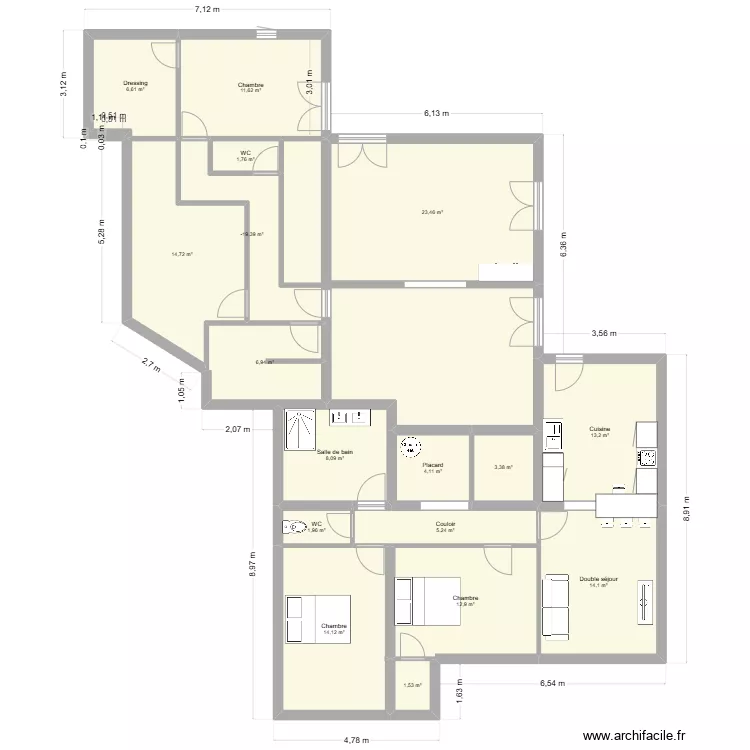 LINXE ETAGE BIS. Plan de 