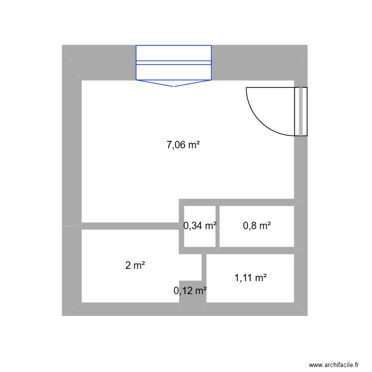 F.GEVAUDAND Taitbout RDCD. Plan de 6 pièces et 11 m2