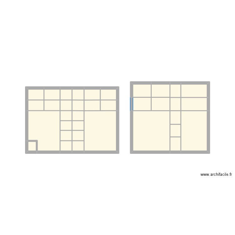 PLACARDS CHAMBRES. Plan de 34 pièces et 14 m2