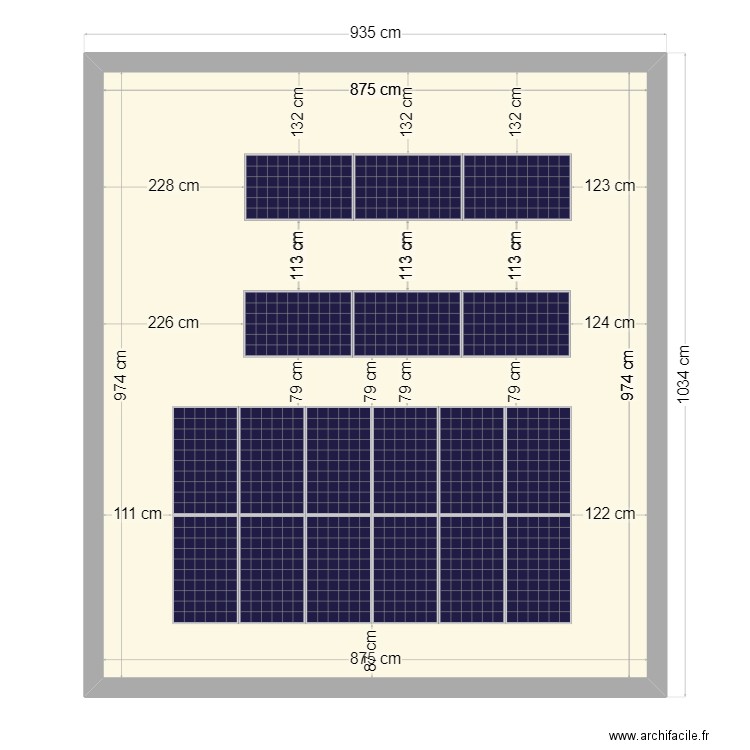 ROGIER. Plan de 1 pièce et 85 m2