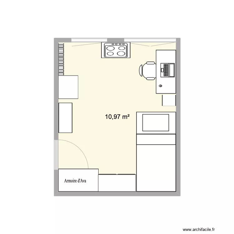 chambre enfants. Plan de 