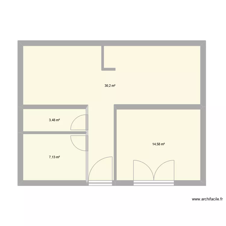 lassana67. Plan de 4  et 55 m²
