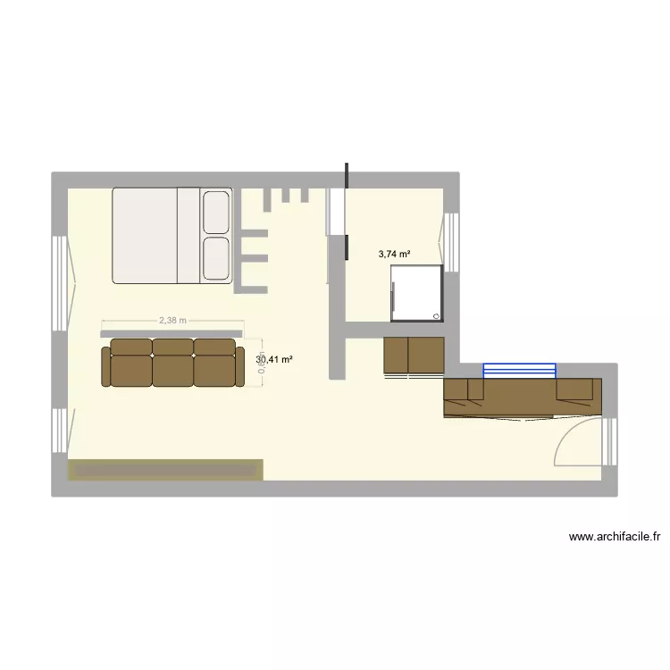 verniquet 2. Plan de 2 et 34 m² verniquet 2. Plan de 2 et 34 m²