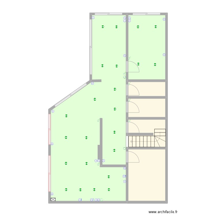 R-1 elec. Plan de 6 pièces et 90 m2