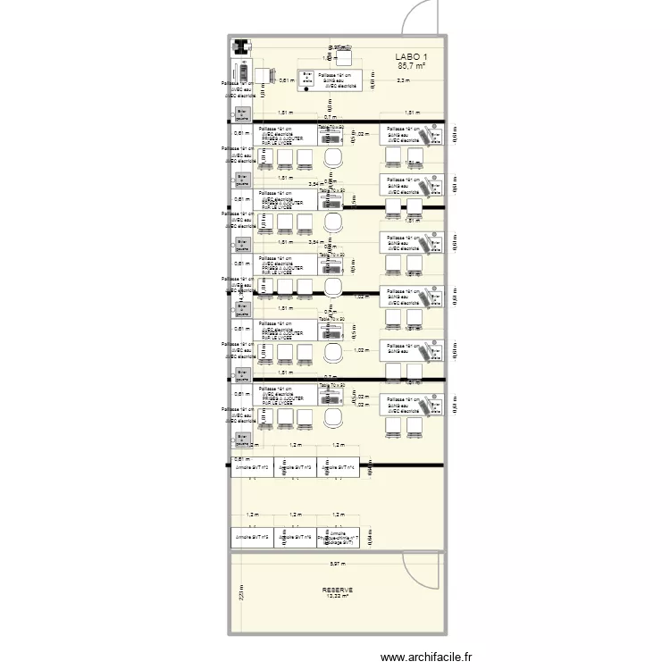 Labo 1 (TP) Vdef7BIS. Plan de 2 et 99 m² Labo 1 (TP) Vdef7BIS. Plan de 2 et 99 m²