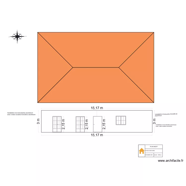 PLAN ANGOT 4. Plan de 4 pièces et 104 m² PLAN ANGOT 4. Plan de 4 pièces et 104 m²