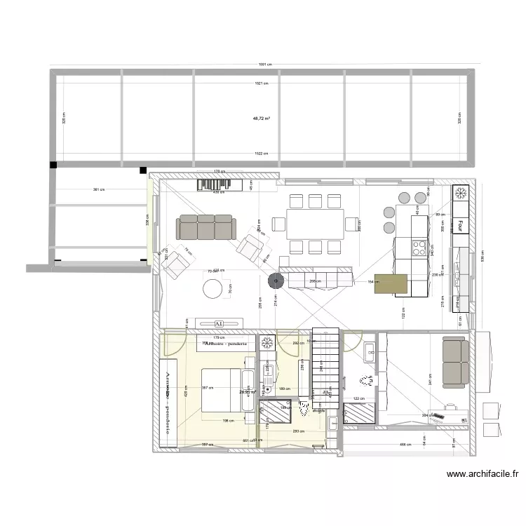 Obernai RDC validé H Trappe retravaillé. Plan de 2 Pièces et 76 m² Obernai RDC validé H Trappe retravaillé. Plan de 2 Pièces et 76 m²