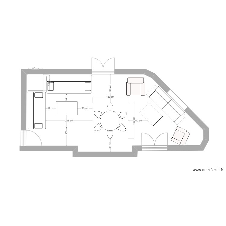 SALON 1. Plan de 0 pièce et 0 m2