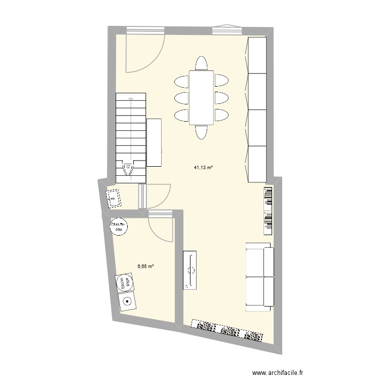 LOGIS D'ANTINE T3. Plan de 7 pièces et 93 m2