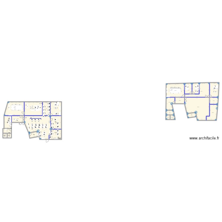 Plan local Julius Akwa. Plan de 28 pièces et 388 m2
