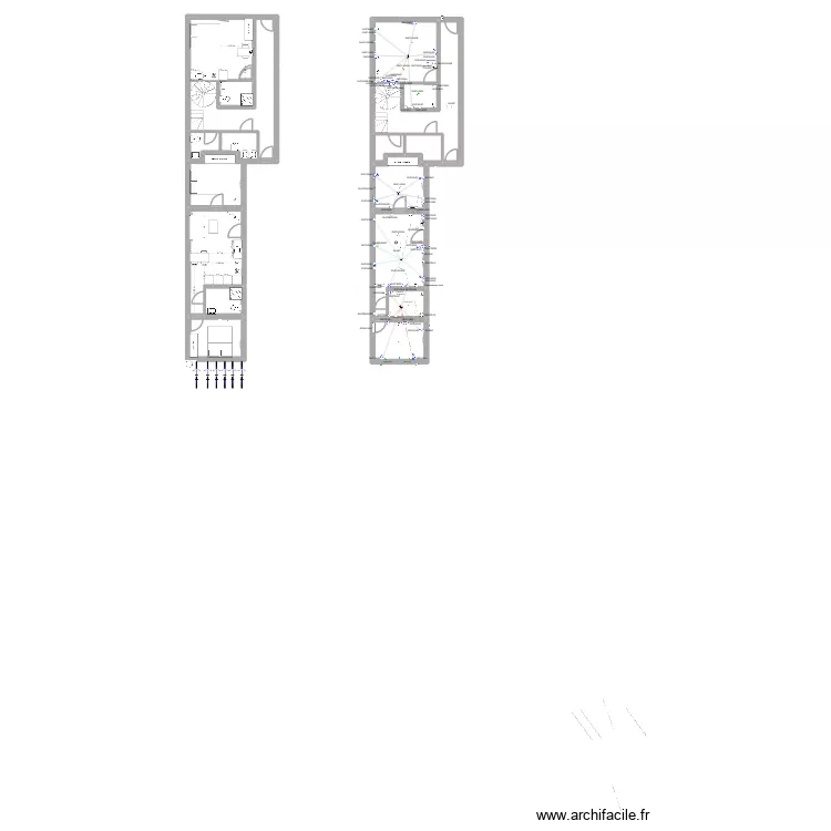 B&eacute;guin, &eacute;l&eacute;ctricit&eacute;. Plan de 31  et 381 m²