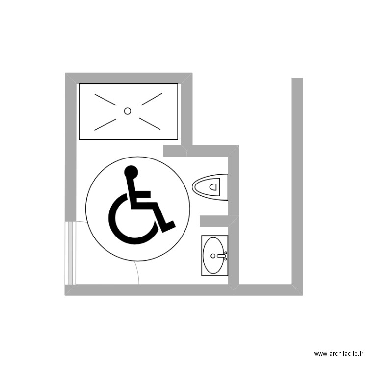 sdb . Plan de 0 pièce et 0 m2