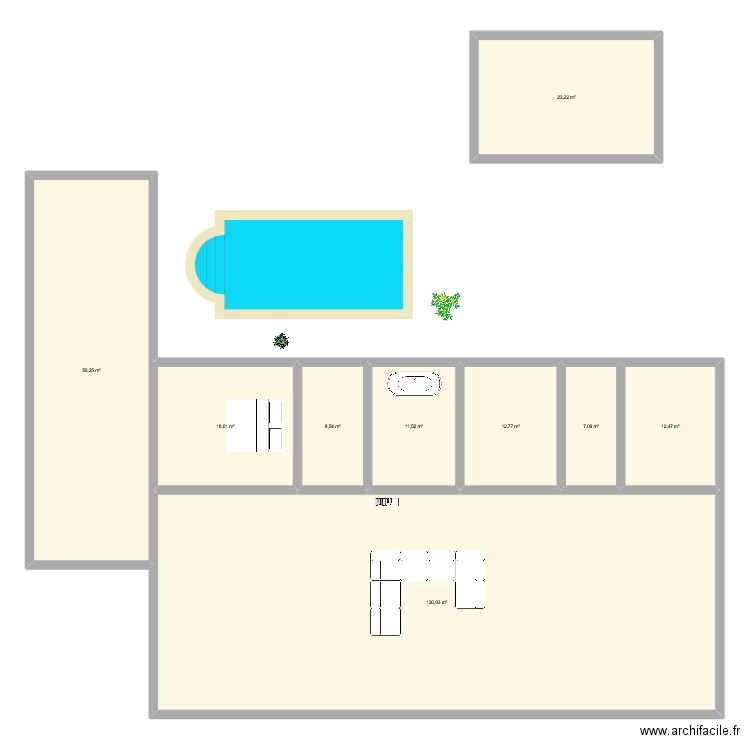 maison plan. Plan de 9 pièces et 281 m2