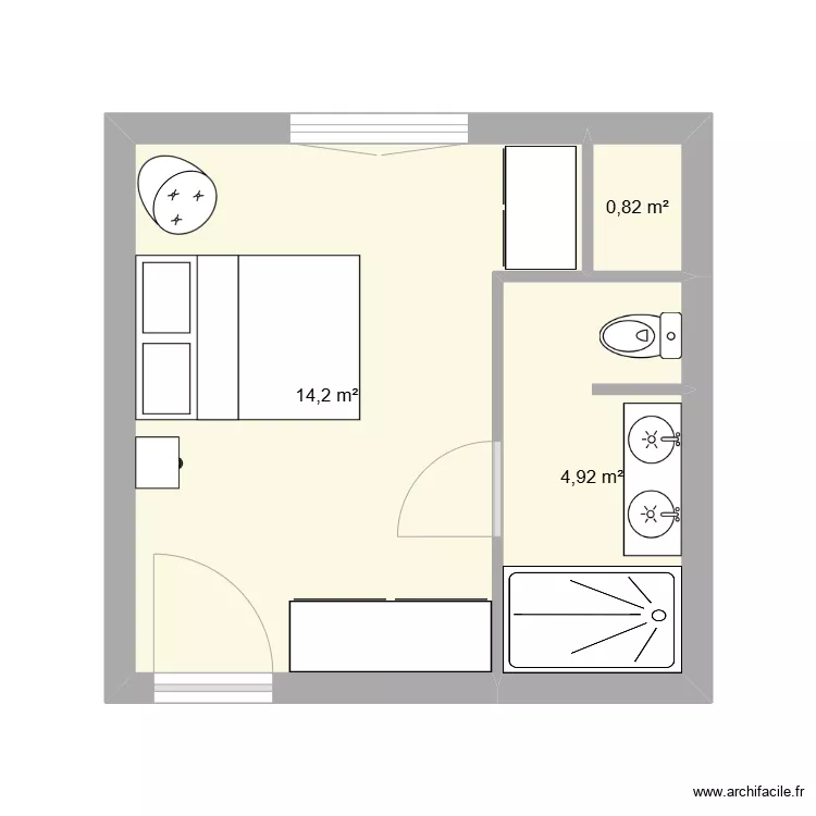 Chambre Rose 2. Plan de Chambre Rose 2. Plan de