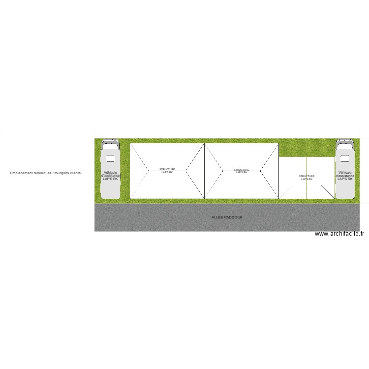 INSTALLATION PADDOCK LAP'S RK. Plan de 0 pièce et 0 m2