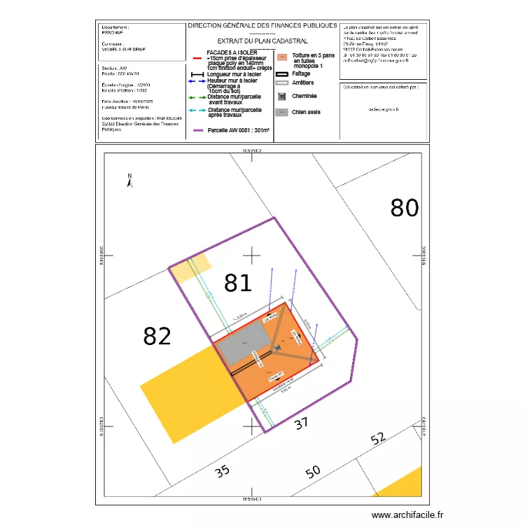 dp02 HENRY ITE TOITURE. Plan de 