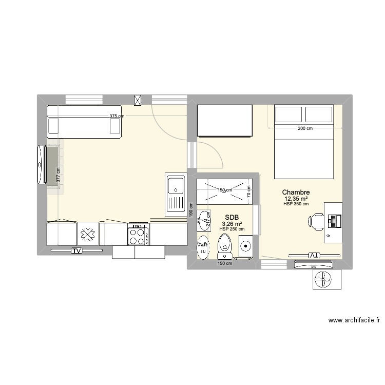 MDB 205 LOIRE. Plan de 0 pièce et 0 m2